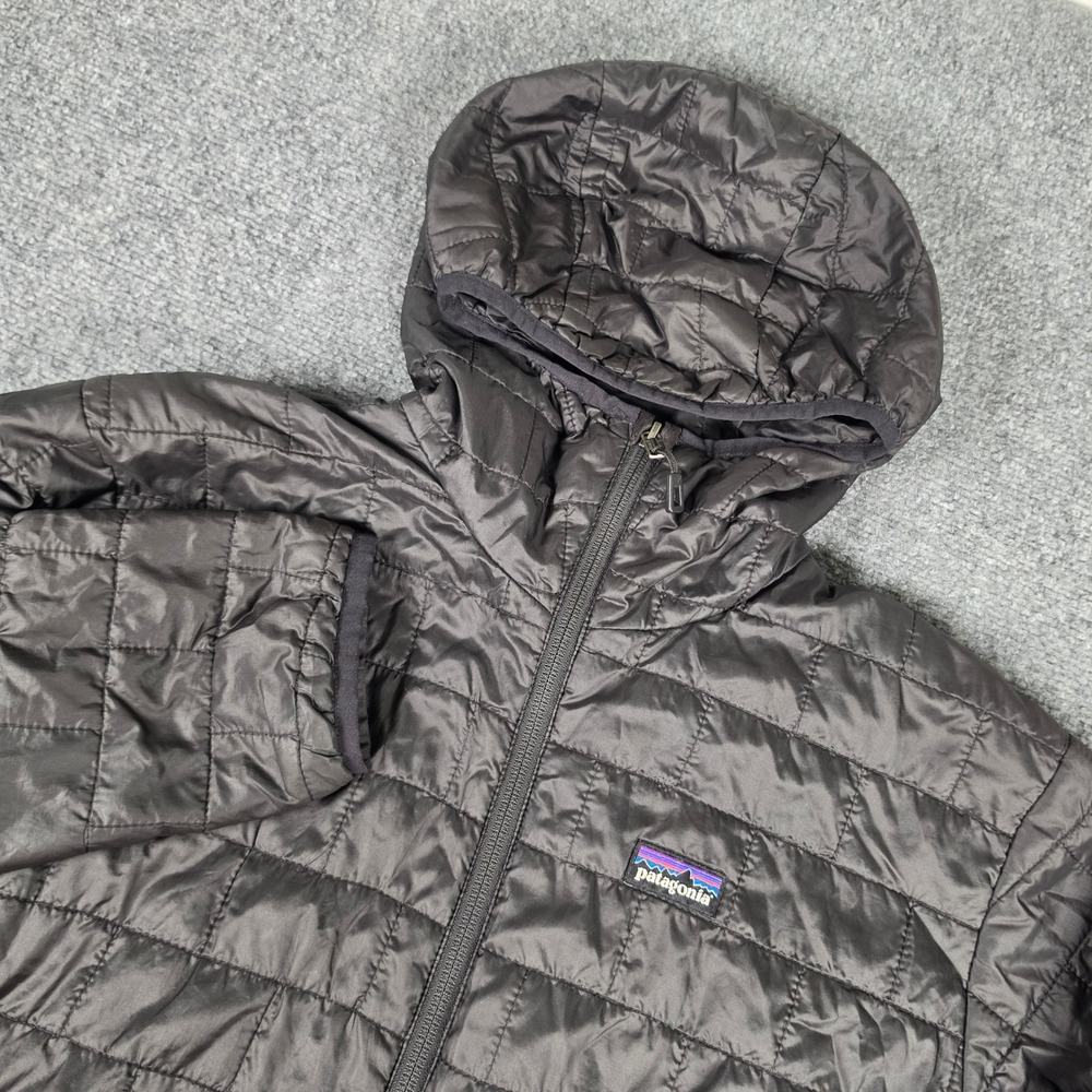 Patagonia Nano Puff Hoody Mens M Black Insulated Puffer Jacket 84221